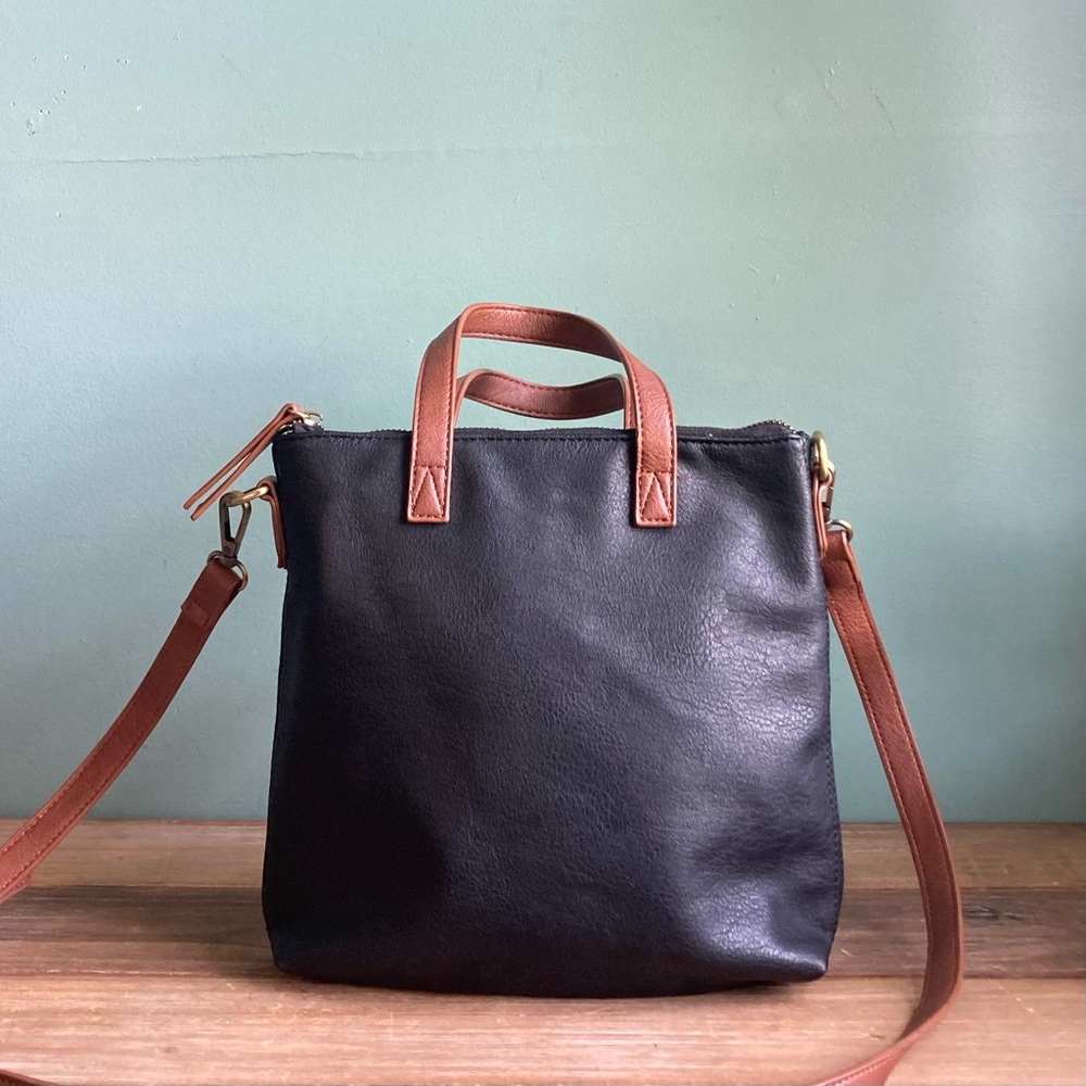 Antik Kraft Bree Zip Top Small Transport Tote Crossbody Bag
